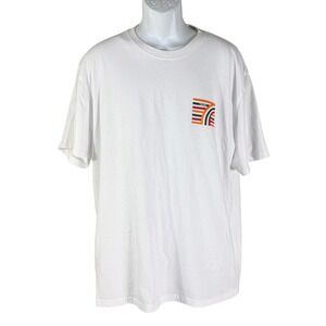 7-Eleven Graphic T-Shirt Mens 2X White Short Sleeve Logo Print Tee
